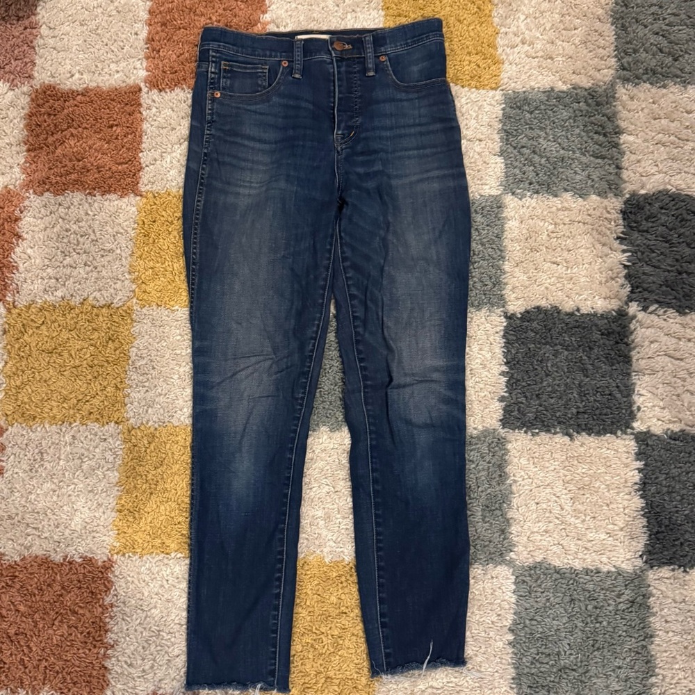 Madewell 10” High Rise Skinny with Ankle Fray